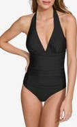 DKNY Halter One-Piece Swimsuit