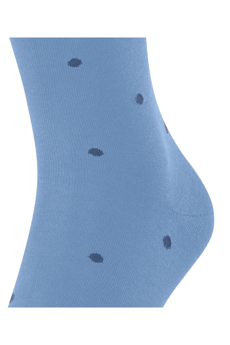 Polka Dot Crew Socks, Alternate, color, CORNFLOWER