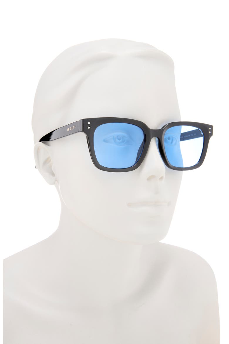 Rhett 51mm Square Sunglasses, Alternate, color, BLACK/ BLUE