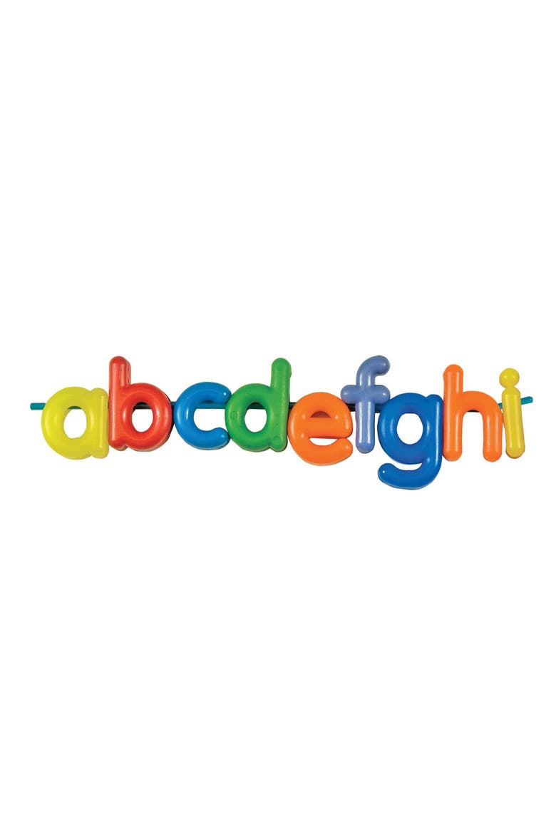 Lower Case Lacing Letter Beads - 288 Pieces, Alternate, color, Multicolored