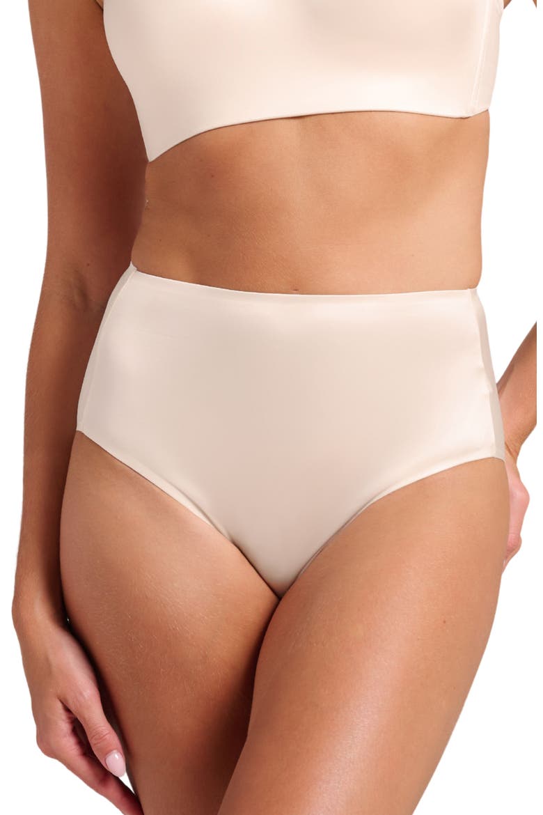 Smooth Satin Brief, Main, color, Champagne