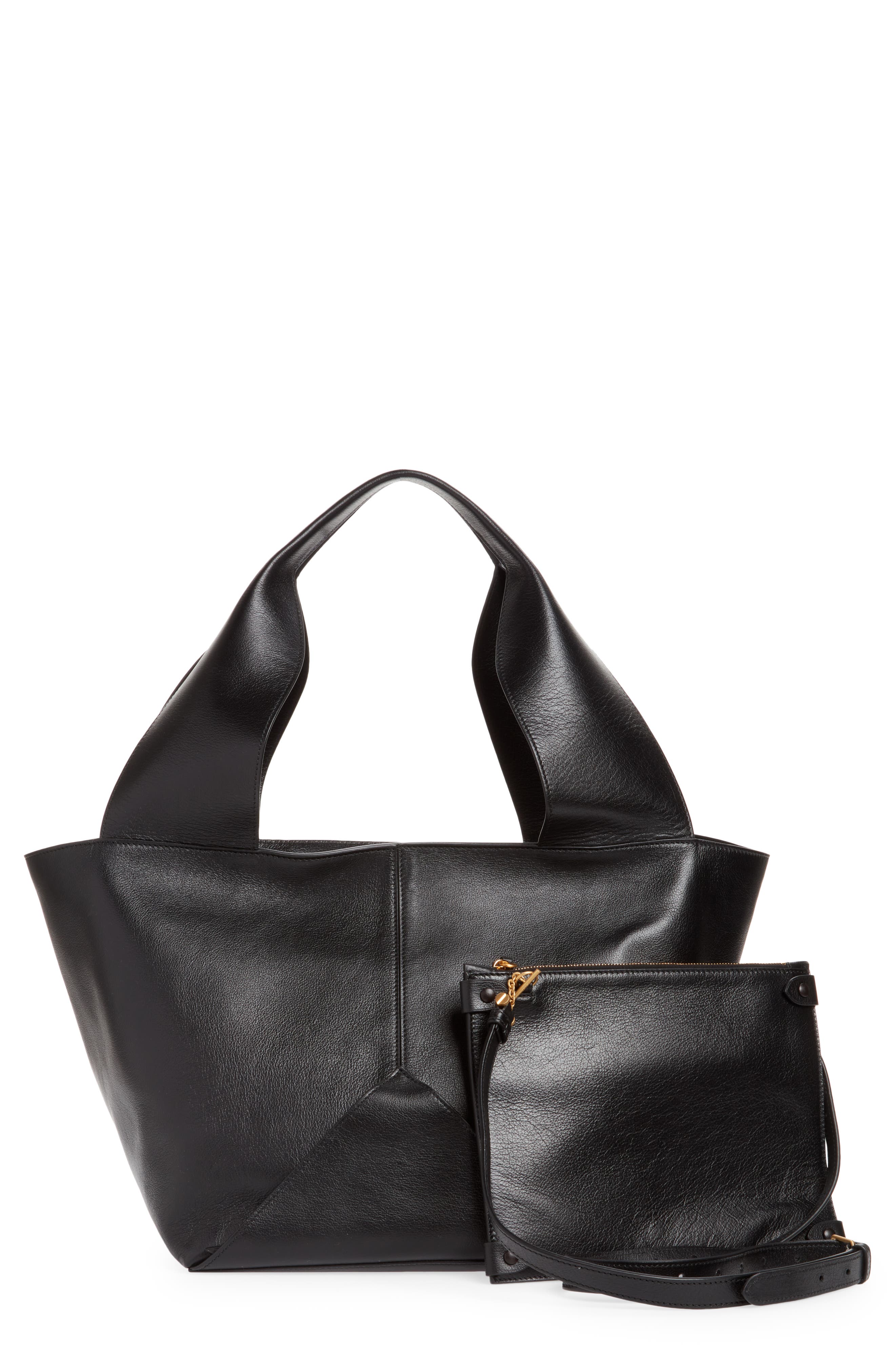Métier London Market Leather Shopper Tote, Main, color, 