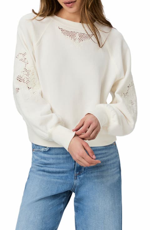 Yolanthe Embroidered Detail Cotton Sweatshirt