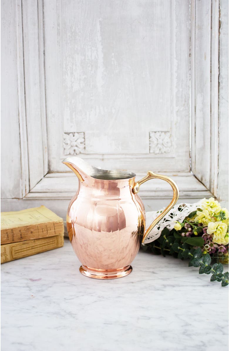 Coppermill Kitchen Vintage Inspired Copper Large Pitcher, Alternate, color,