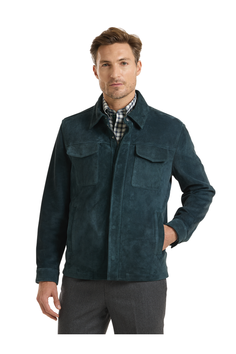 Wool-Shirt Jacket, Alternate, color, Teal