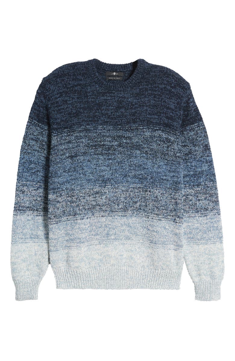 7 For All Mankind Ombré Crewneck Sweater, Alternate, color,