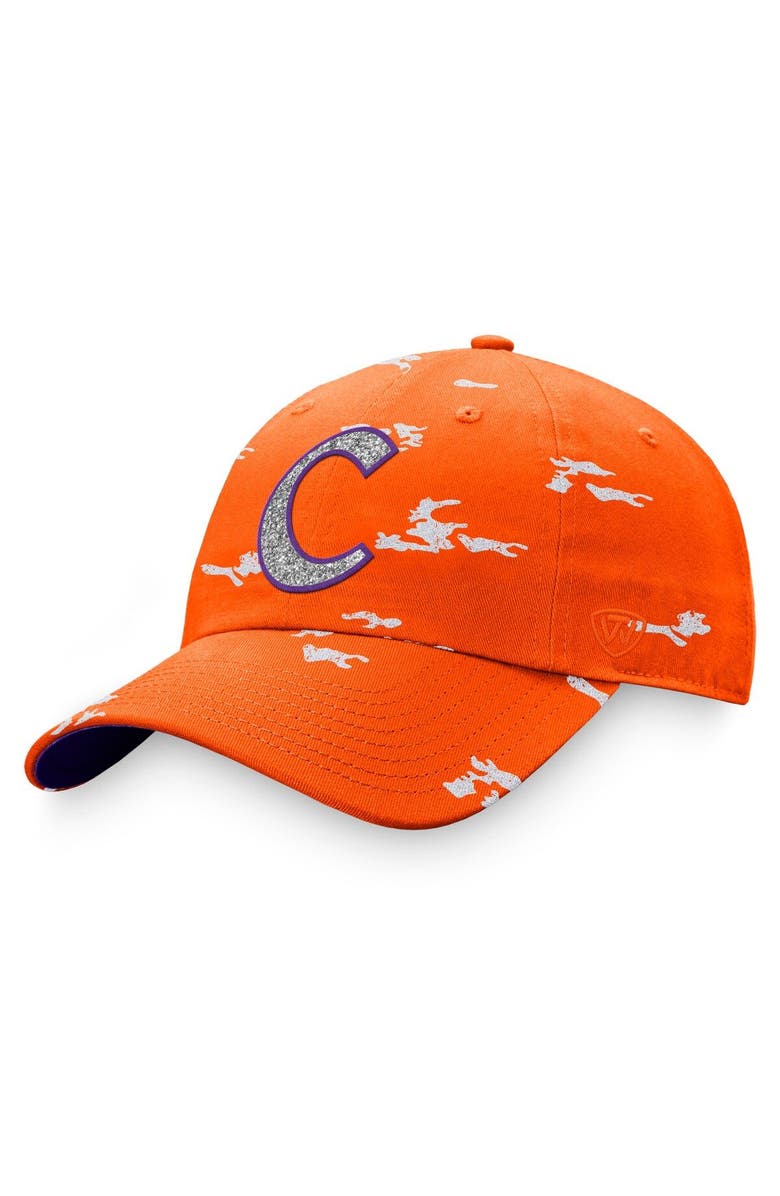 TOP OF THE WORLD Women's Top of the World Orange Clemson Tigers OHT Military Appreciation Betty Adjustable Hat, Main, color, 