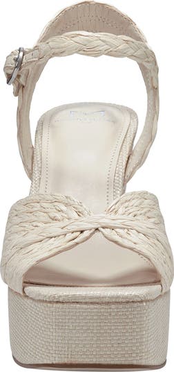 Chela Platform Raffia Sandal