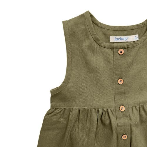 Jackalo Jo Dress In Dark Olive
