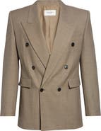 Saint Laurent Double Breasted Wool Jacket