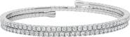 Crislu Round Cubic Zirconia Adjustable Wrap Bracelet