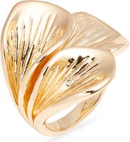 Nordstrom Textured Petal Cocktail Ring