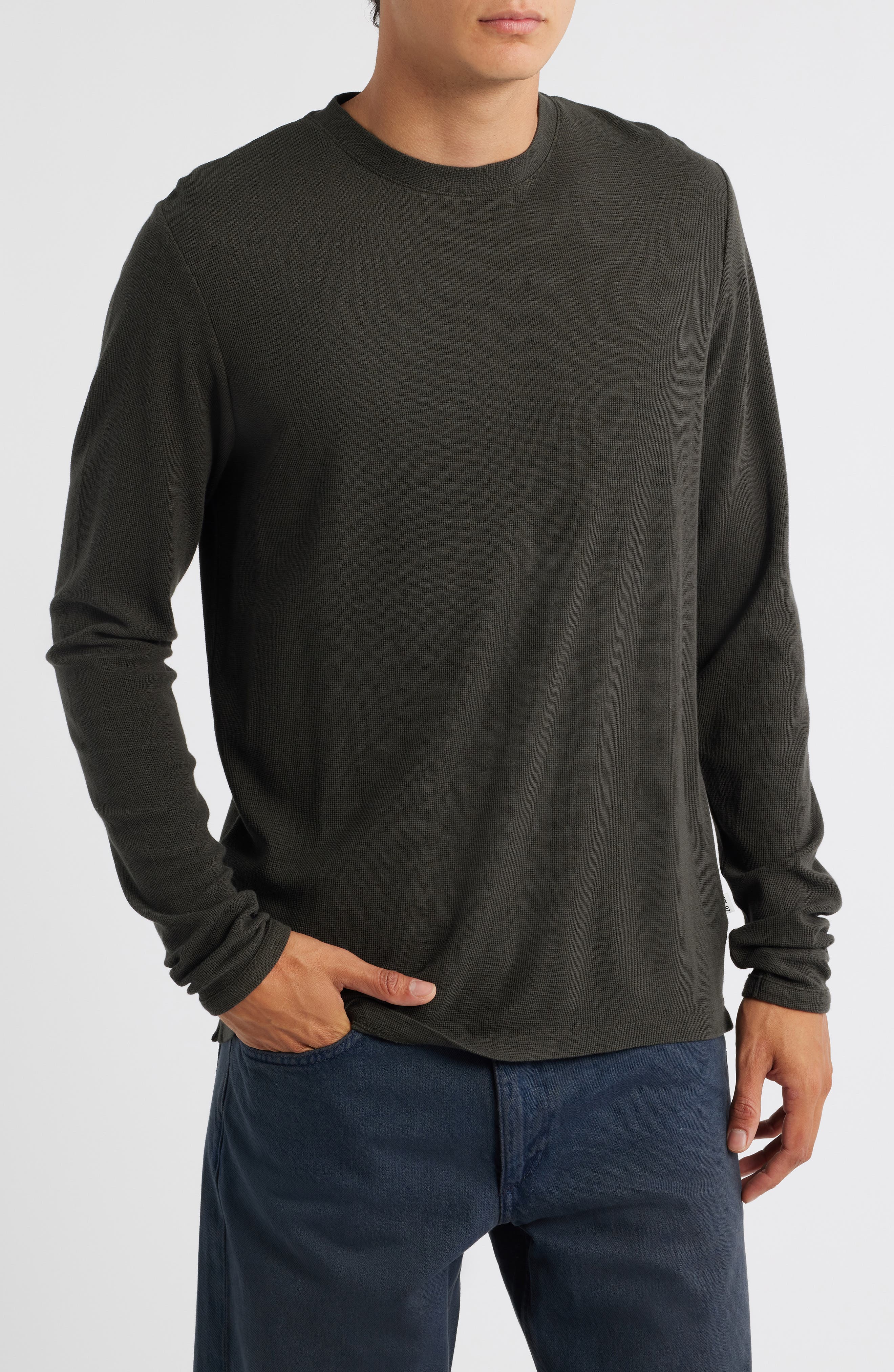 NN07 Clive Long Sleeve Waffle Knit Tee
