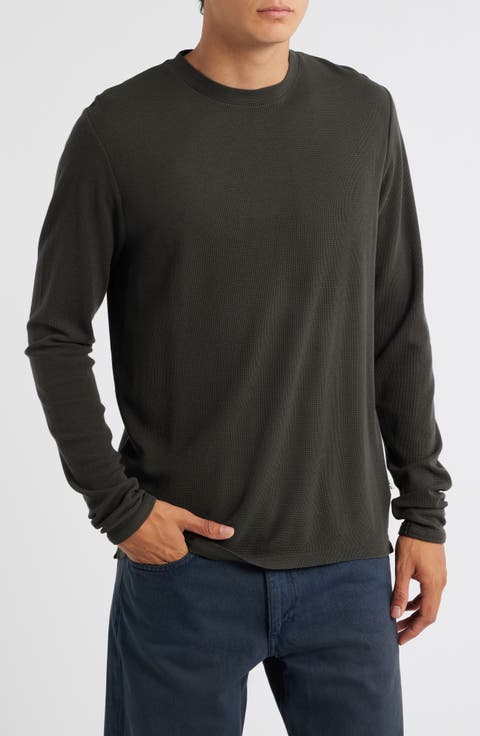 Clive Long Sleeve Waffle Knit Tee