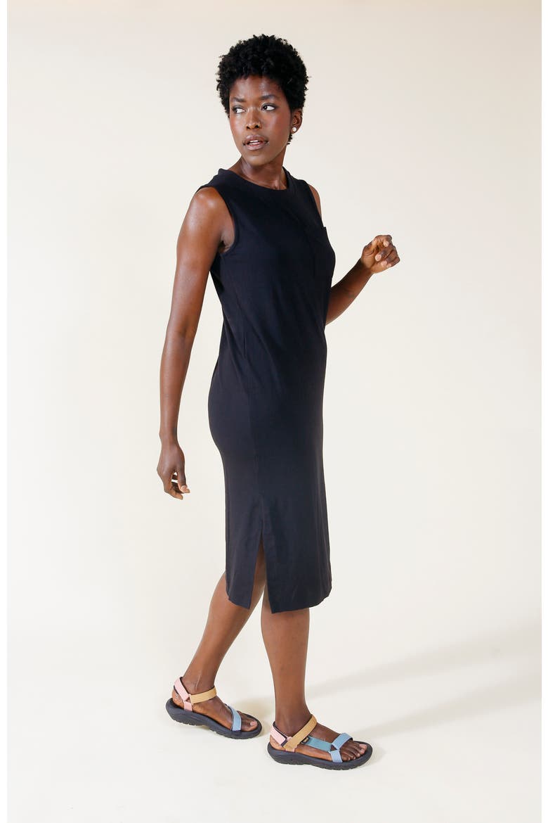 Sophie Tank Jersey Dress, Alternate, color, Black