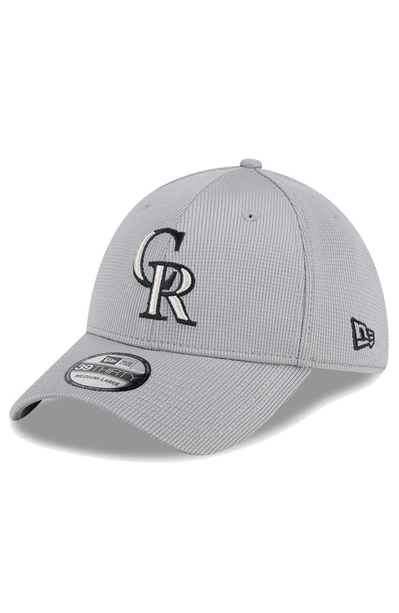 New Era Men's New Era Gray Colorado Rockies Active Pivot 39THIRTY Flex Hat, Alternate, color, Gray