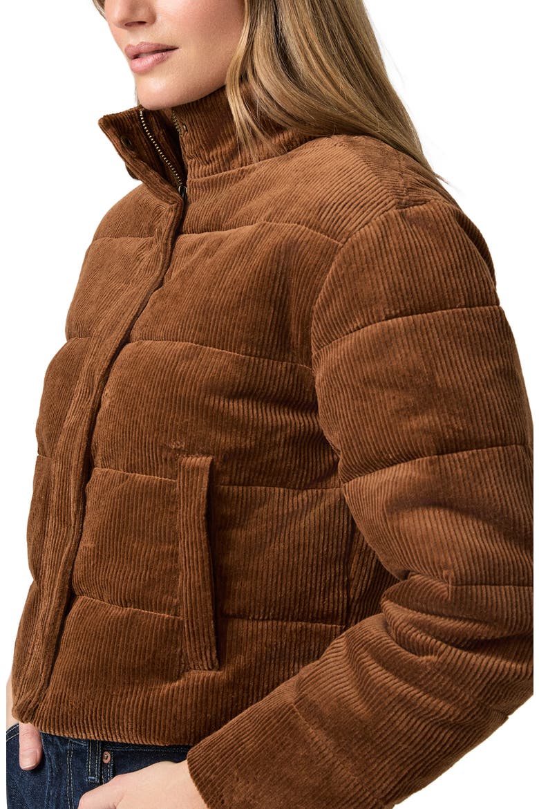 Astor Stretch Cotton Corduroy Puffer Jacket, Alternate, color, COGANC