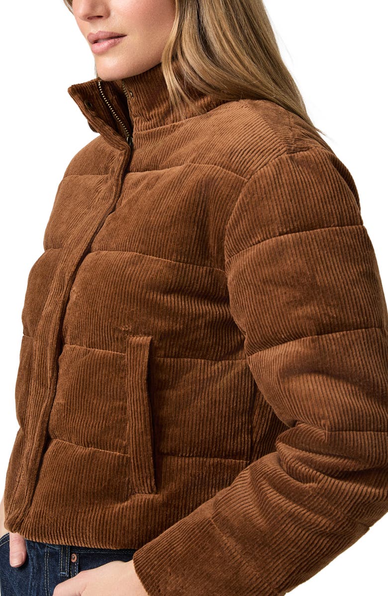 PAIGE Astor Stretch Cotton Corduroy Puffer Jacket, Alternate, color,