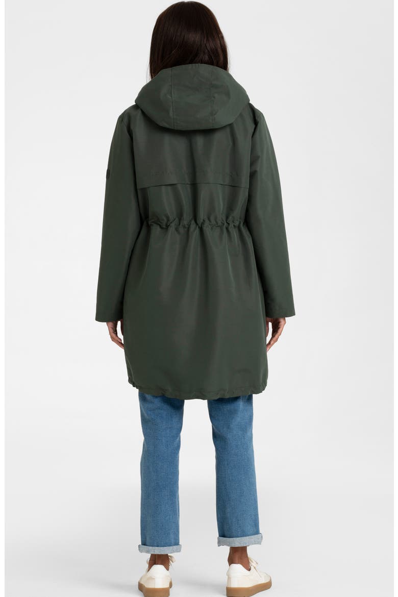 Showerproof Maternity & Babywearing Parka, Alternate, color, GREEN