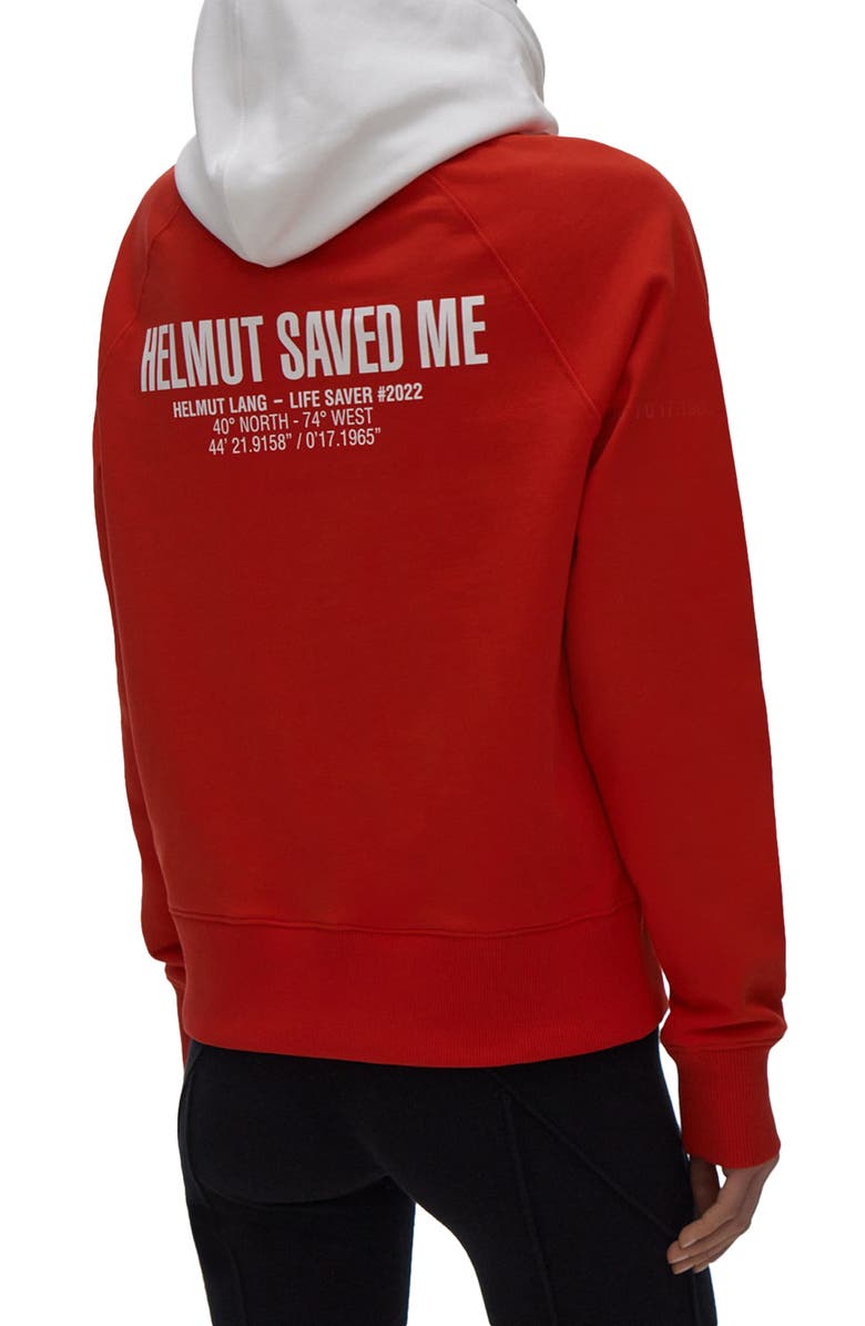 Helmut Lang Lifeguard Colorblock Hoodie, Alternate, color, 