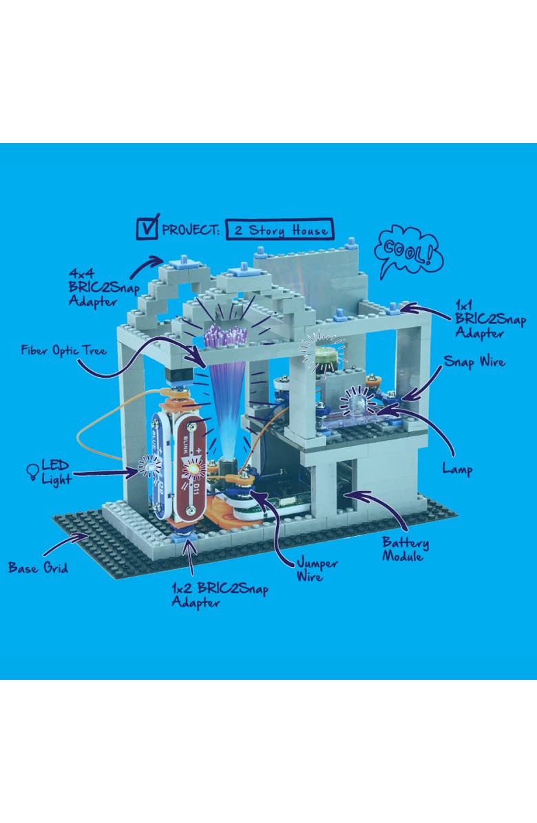 Snap Circuits Bric Structures Exploration 200 Piece Kit, Alternate, color, Multicolored