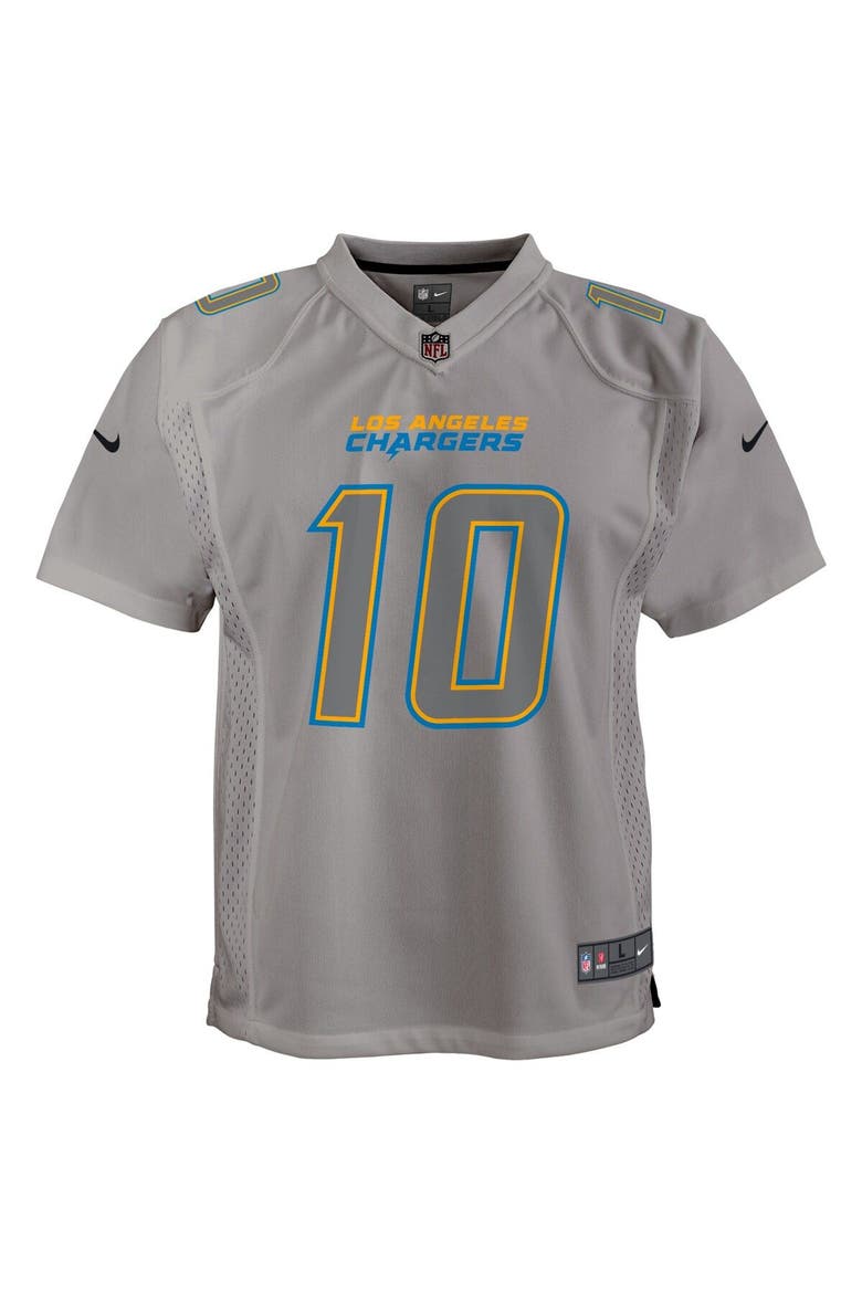 Youth Nike Justin Herbert Gray Los Angeles Chargers Atmosphere Game Jersey, Alternate, color, Gray