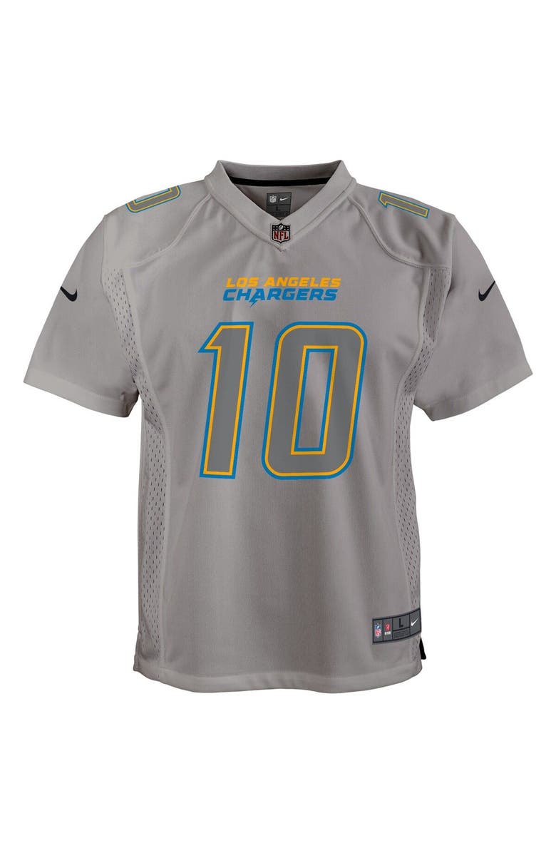 Nike Youth Nike Justin Herbert Gray Los Angeles Chargers Atmosphere Game Jersey, Alternate, color, Gray