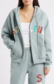 THE MAYFAIR GROUP Soulful Relaxed Zip Hoodie
