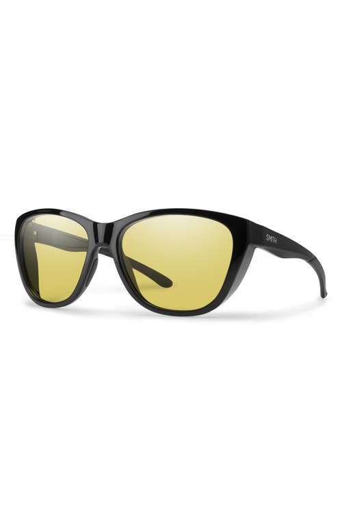Smith Shoal 58mm Chromapop Polarized Wraparound Sunglasses In Yellow