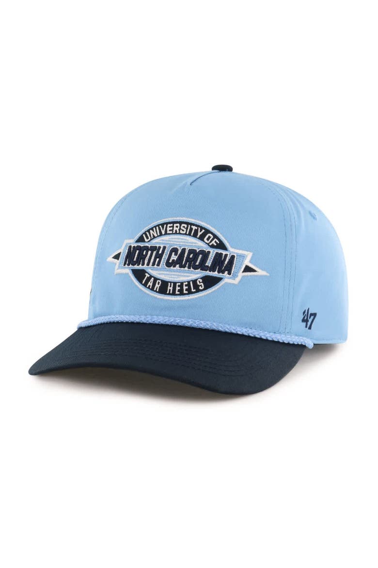 Youth '47  Carolina Blue North Carolina Tar Heels Frame Out Hitch Rope Adjustable Hat, Alternate, color, Light Blue