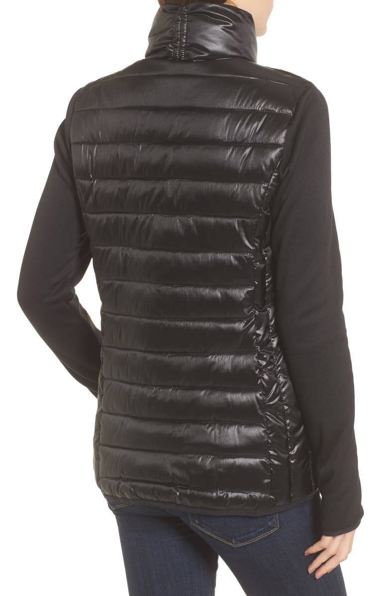 Marc New York Knit Sleeve Packable Puffer Jacket, Alternate, color, 