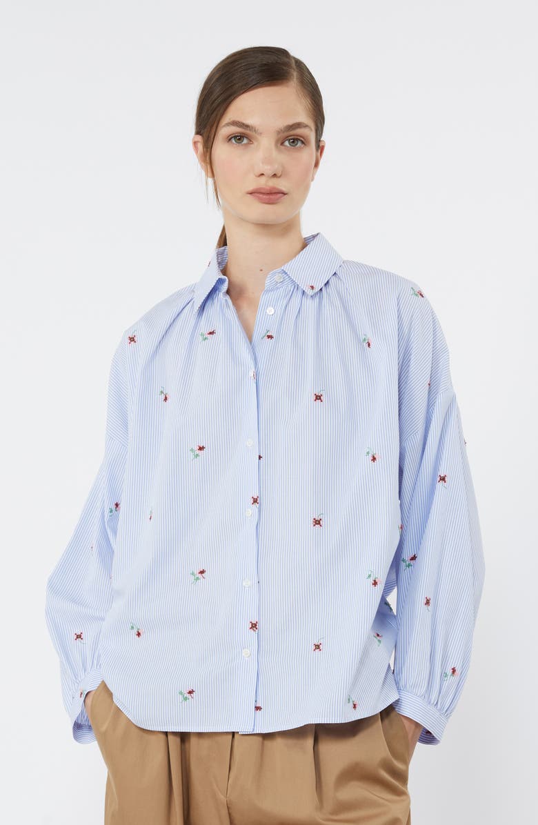 Weekend Max Mara Embroidered Shirt, Alternate, color, 