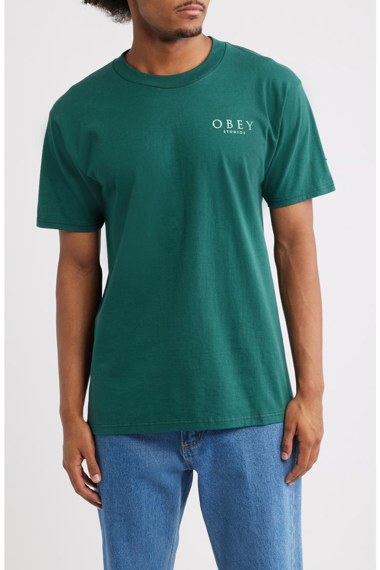 Flores Robus Graphic T-Shirt, Main, color, RAINFOREST