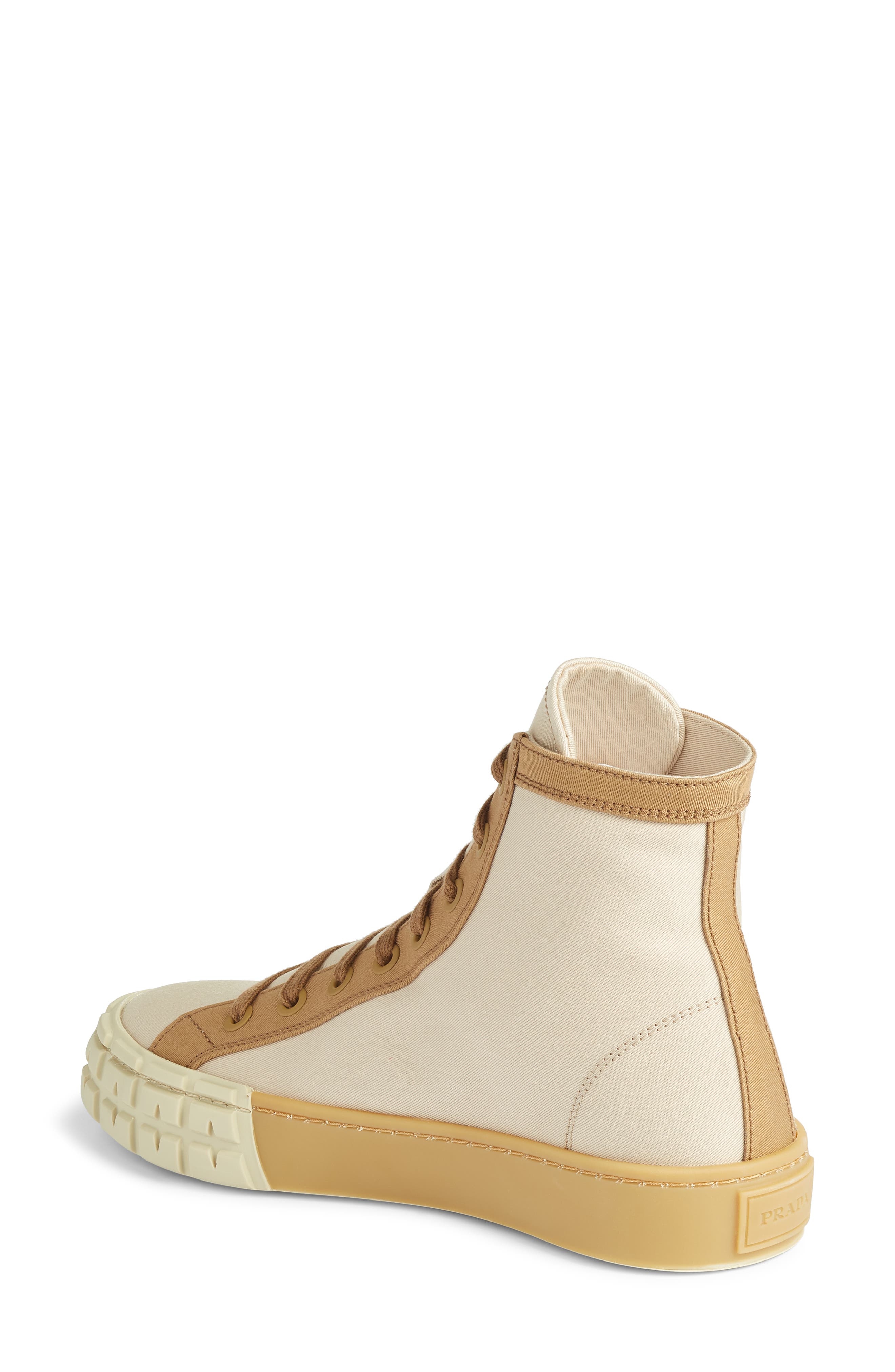 Logo High Top Sneaker, Alternate, color, BEIGE/ BROWN