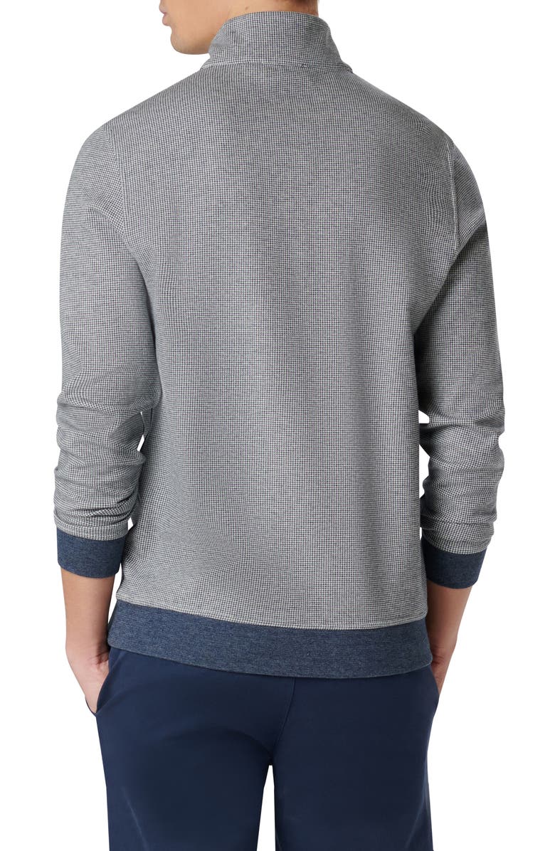 Bugatchi Quarter Zip Pullover, Alternate, color, Navy