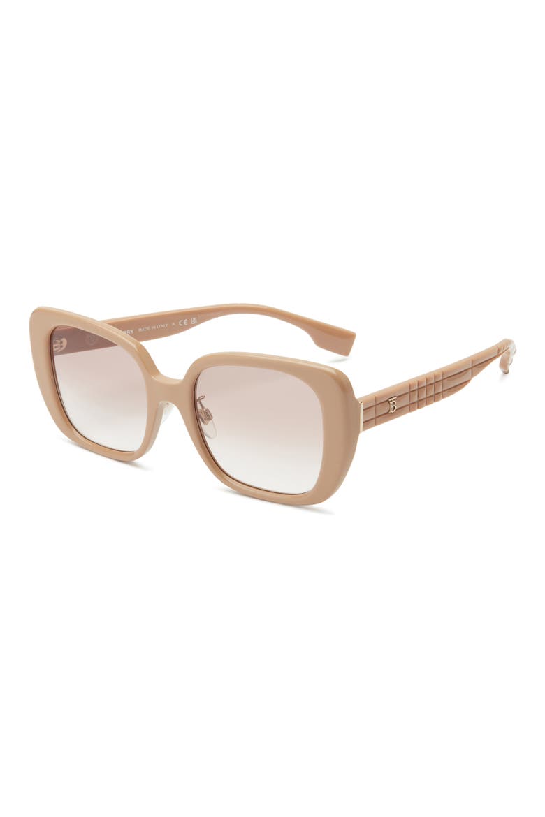 54mm Square Sunglasses, Alternate, color, BEIGE