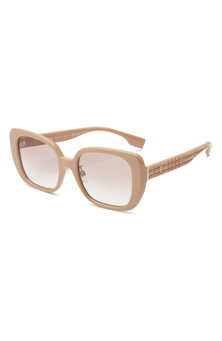 Burberry 54mm Cat Eye Sunglasses, Alternate, color, Beige