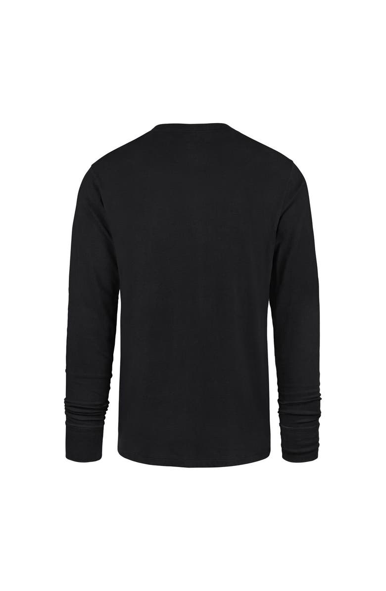 '47 Men's '47 Black Baltimore Ravens Rise and Conquer Franklin Long Sleeve T-Shirt, Alternate, color, Black