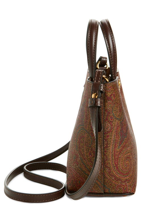 ETRO ETRO EXTRA SMALL ARNICA COATED CANVAS CROSSBODY TOTE