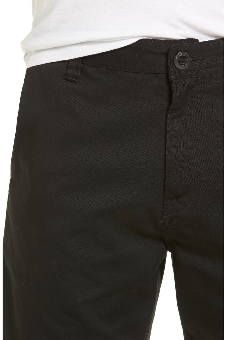 Modern Chino Shorts, Alternate, color, BLACK