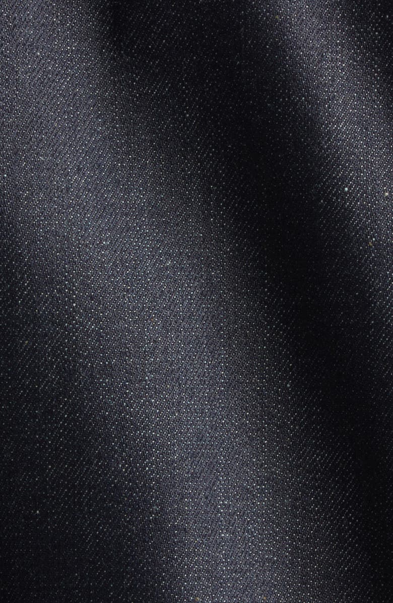 Thom Browne Shrunken Denim Jacket, Alternate, color, Navy