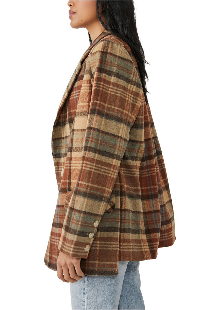 Free People We the Free Mari Plaid Blazer, Alternate, color, 
