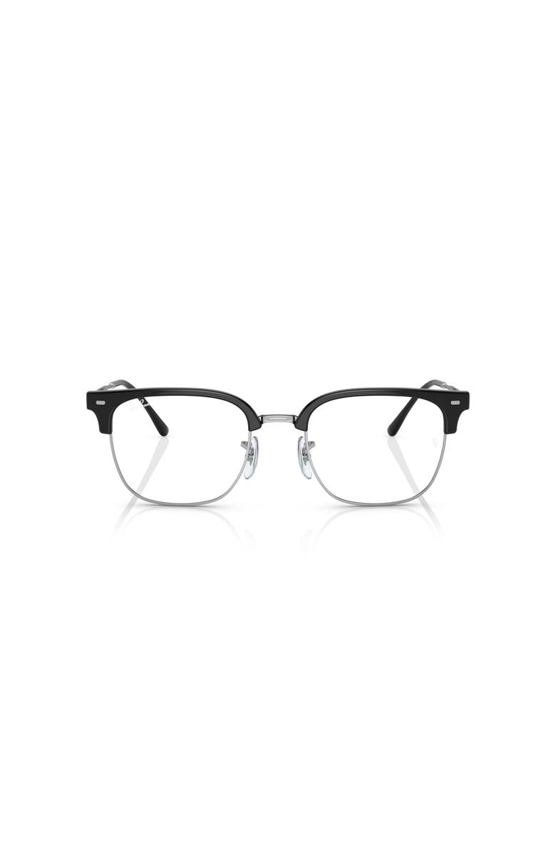 Ray-Ban 53mm Square optical glasses, Alternate, color, Black
