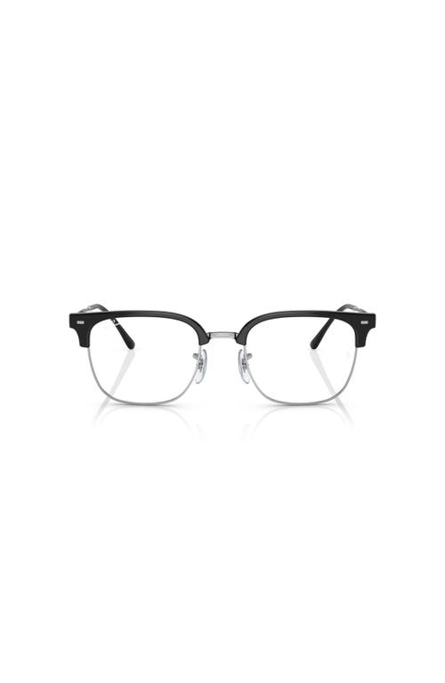 Ray Ban Ray-ban 53mm Square Optical Glasses In Black