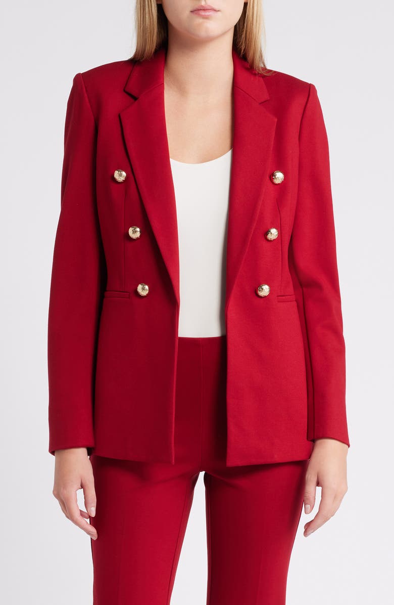 Anne Klein Faux Double Breasted Jacket, Main, color, 