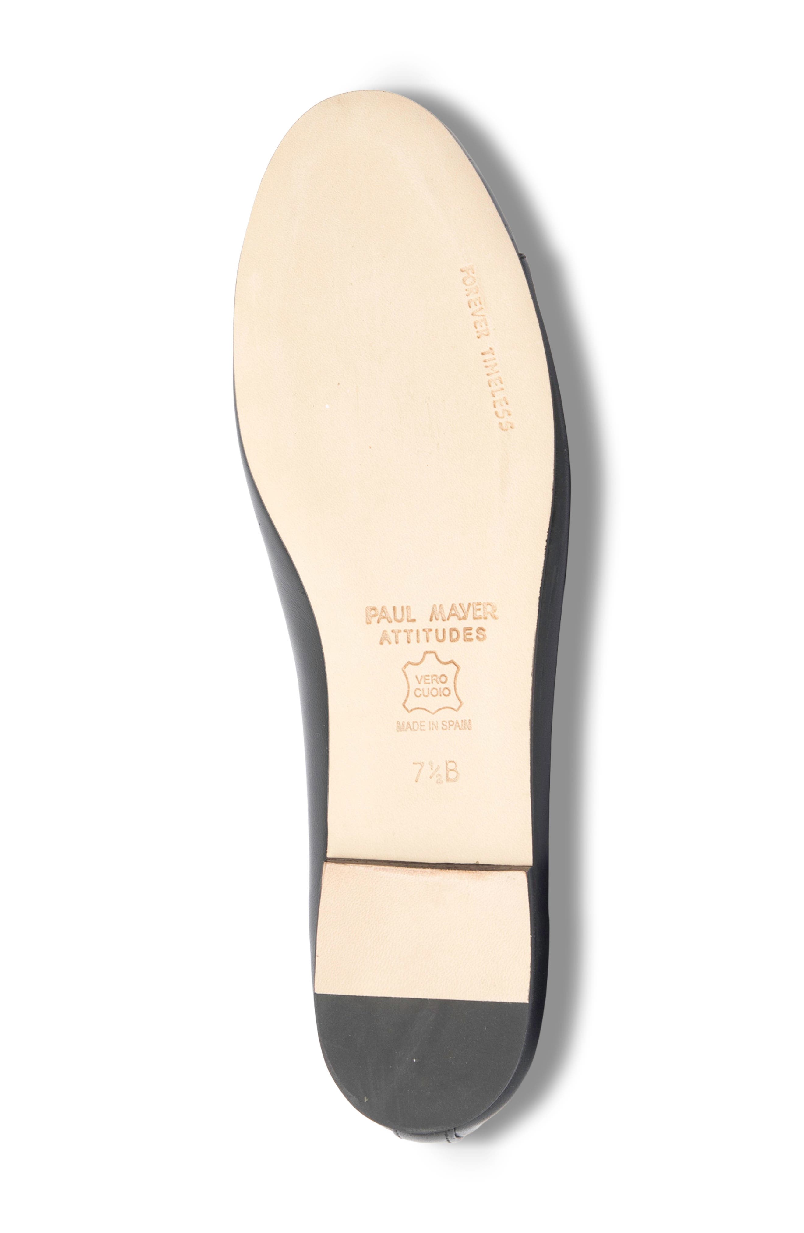 Best Cap Toe Ballet Flat, Alternate, color, BLACK
