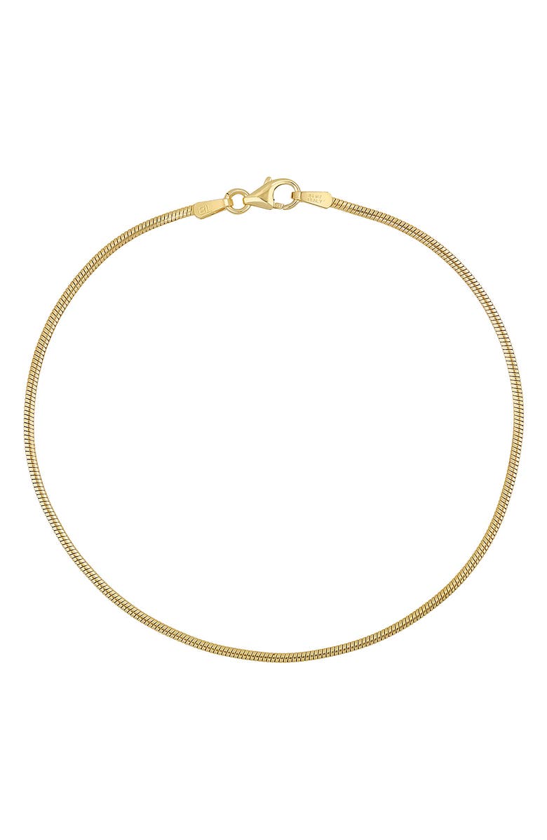 Bony Levy 14K Gold Omega Bracelet, Main, color, 