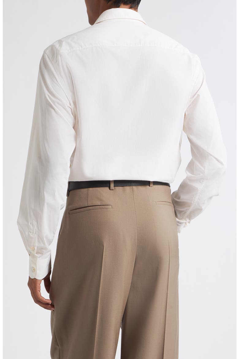 Floral Embroidered Cotton Button-Up Shirt, Alternate, color, 4H9 NATURAL WHITE
