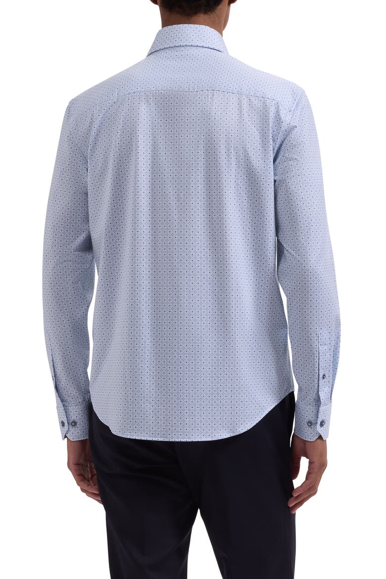Devon OoohCotton® Tile Geo Print Button-Up Shirt, Alternate, color, ETHER