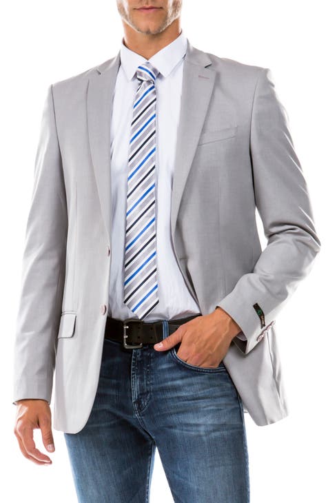 Mens light grey sports jacket best sale